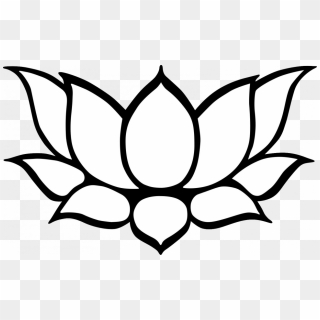 Coloring Pages Lotus Flower Clip Art Buddhist Clipart Lotus Black And