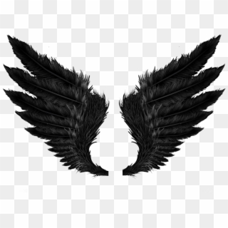 #wings #black #gold #dark #angel #fairytail - Black Wings Png ...