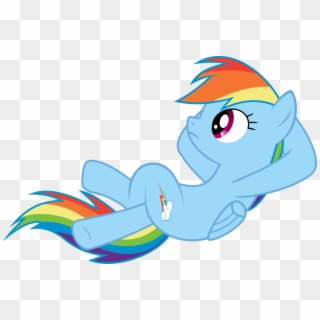 Check out this transparent My Little Pony Rainbow Dash sitting PNG image