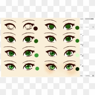 Anime Eyes Drawing - Anime Eye For Beginners, HD Png Download