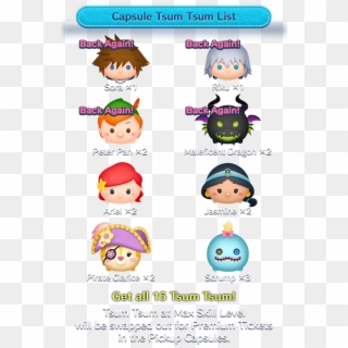 bow tsum tsum list