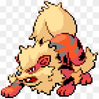 Arcanine - Pixel Art Pokemon Arcanin, HD Png Download