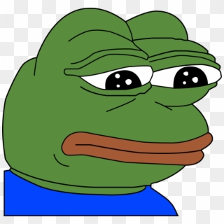 Hugomungus On Twitter Pepe Sad Emoji Transparent Png - Pepe The Frog ...