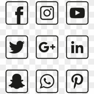 Social Media Icons Set Facebook Instagram Whatsapp Logo Png Transparent Png 640x640 Pinpng