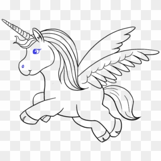 Free Png Download Step How To Draw A Unrn Png Images - Drawings Of A Unicorn Easy, Transparent Png