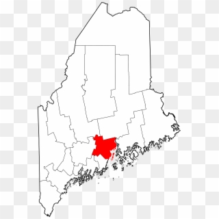 Map Of Maine Highlighting Waldo County - Waldo County Maine Map, HD Png ...