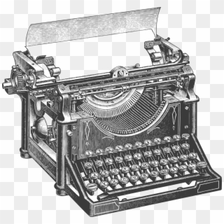 Typewriter Clipart Transparent Background - Maquina De Escribir Clasica ...