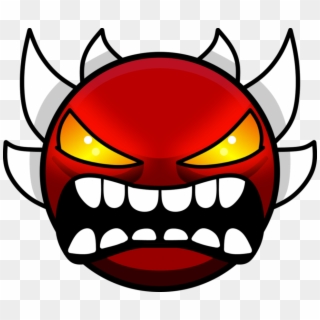 クロム @krom Loochi - Geometry Dash Demon Face, HD Png Download ...