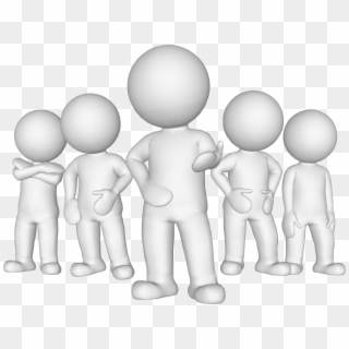 Man With Friends - 3d Man Team Png, Transparent Png - 1413x1075 ...