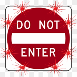 Image Logo For Lighted Roadway Signs - Road Sign Do Not Enter, HD Png Download