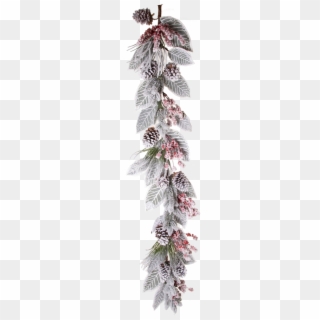 Snow Berry Cone Pine Magnolia Leaf Garland 60" - Christmas Ornament, HD Png Download