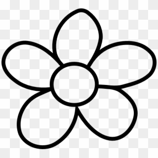 Black Outline Drawing Sketch Flower White Cartoon - Clipart Black And ...