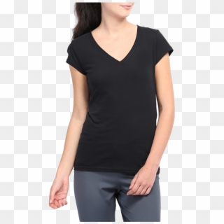 Women Black Dress Shirt PNG Image - PurePNG