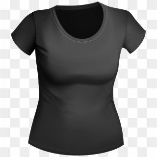 Female Black Shirt Png Clipart - Black Shirt Png Women, Transparent Png ...