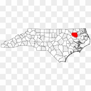 Map Of North Carolina Highlighting Bertie County - Map Of North Carolina, HD Png Download