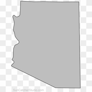Png Black And White State Outlines Maps Stencils Patterns - Arizona ...