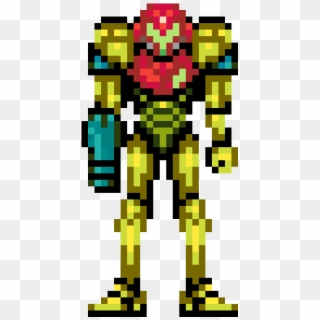 Super Metroid Power Suit Sprite - Samus Aran, HD Png Download ...