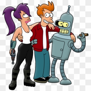 Futurama Png No Background - Futurama Fry Leela And Bender, Transparent ...