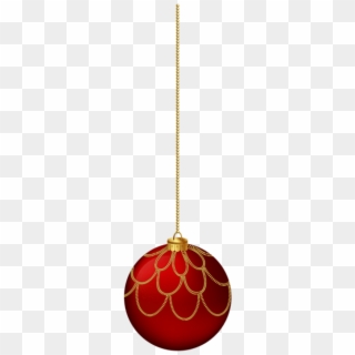 Free Png Yellow Hanging Christmas Ball Png Images Transparent - Gold 