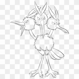 dodrio coloring pages pokemon