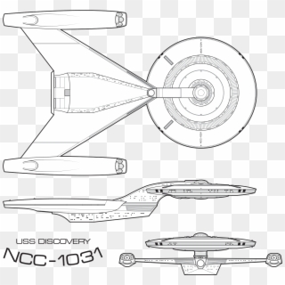 Star Trek Uss Discovery Blueprint , Png Download, Transparent Png ...