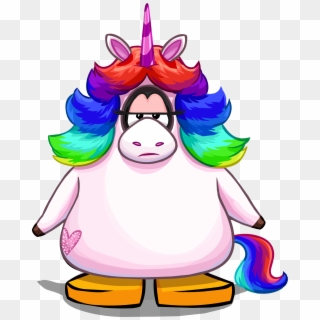 Rainbow Unicorn Png - Club Penguin Funny Outfits, Transparent Png