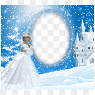 Free Png Best Stock Photos Winter Snow Lady Png Frame - Snow Winter Frame, Transparent Png