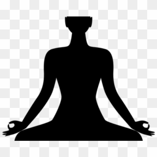 Meditation Png Transparent Images - Black And White Lotus Pose, Png ...