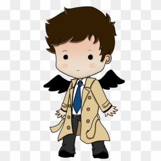 Castiel Dean Winchester Sam Winchester Chibi Drawing - Sam Winchester Cartoon Drawing, HD Png Download