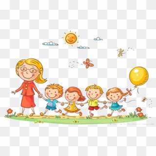 Kindergarten Teacher Pre-school Clip Art - Kindergarten Walk Clipart ...