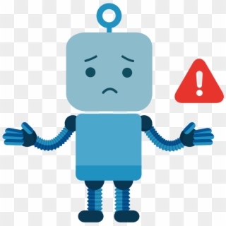 Error Png - Oops Something Went Wrong Robot, Transparent Png