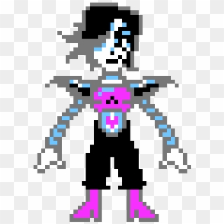 Mettaton Ex - Mettaton Pixel Art, HD Png Download - 600x590 (#1611746 ...