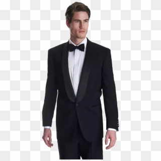 Black Tuxedo Suit Png Background - Black Suit Shawl Collar, Transparent ...