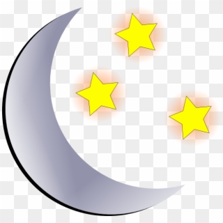 Cartoon moon with stars vector PNG - Similar PNG