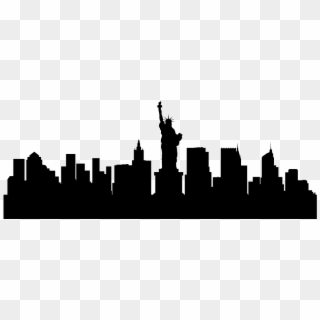 Go To Image - New York City Skyline Silhouette Png, Transparent Png ...