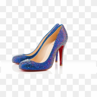 louboutin heels transparent