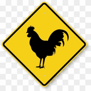 Rooster Crossing Symbol Sign - Australia Road Sign Png, Transparent Png