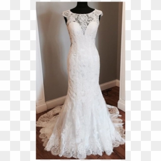 White Wedding Dresses, White Lace Wedding Dresses, - Wedding Dress, HD Png Download