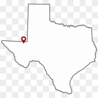 Texas Counties Outline Map - Texas County Map Black And White, HD Png