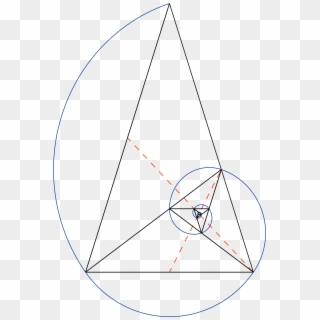 Filegolden Triangle And Fibonacci Spiral - Fibonacci Spiral, HD Png ...