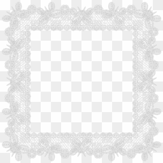 #mq #lace #white #frame #frames #border #borders - Lace, HD Png Download