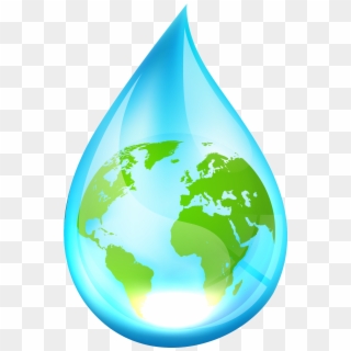 Recycling Services - Drop - Water Droplet With Earth, HD Png Download ...