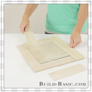 Diy Burlap Picture Frame By Build Basic Step 1, HD Png Download ...