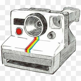 #polaroidcamera #camera #tumblr #tumblrdrawing #drawing - Polaroid Camera Tumblr Png, Transparent Png