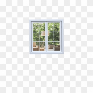 Window Door Split Window Door Split - Window With Plant Png, Transparent Png