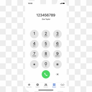 Key In The Required Number And Tap The Call Icon - Font, HD Png ...