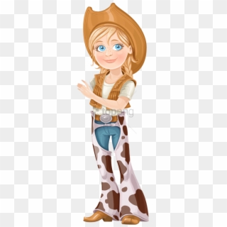 Free Png Download Cowboy Girl Cartoon Png Images Background - Cowboy ...