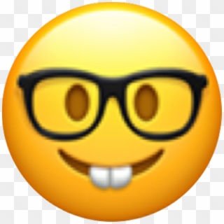 Sunglasses Emoji Png Transparent Photo - Nerd Face Emoji, Png Download ...