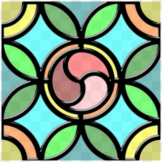 Window Stained Glass Reverse Glass Painting, HD Png Download