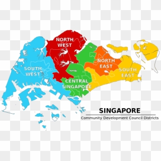 Map Of Singapore Png - Singapore Map Vector Png, Transparent Png 